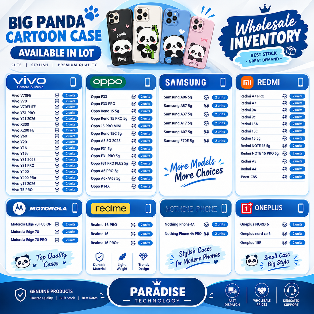 BIG PANDA CARTOON CASE