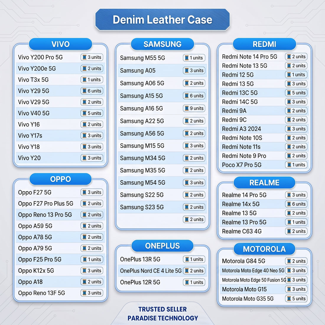 Denim Leather Case