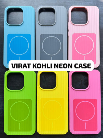 Neon Colour Line Side Grip Mag-safe Case (AVAILABLE IN LOT 89 UNITS)